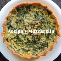 Tarta Acelga y Muzzarella - Lu Cocina Conciente