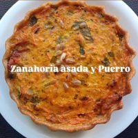 Tarta Zanahoria Asada y Puerro - Lu Cocina Conciente