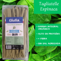 Fideos Orgánicos Integrales con Espinaca 320gr - Giulia